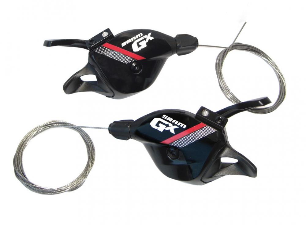 SRAM Trigger GX 2x11 vorne / schwarz-rot - 2x11, 2-fach, rot