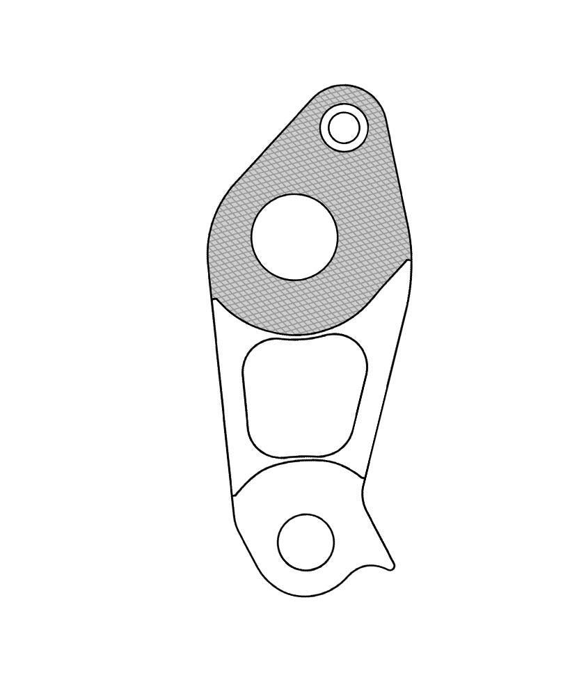Marwi Schaltauge GH-295 inkl. Schrauben - für Specialized MTB Modelle