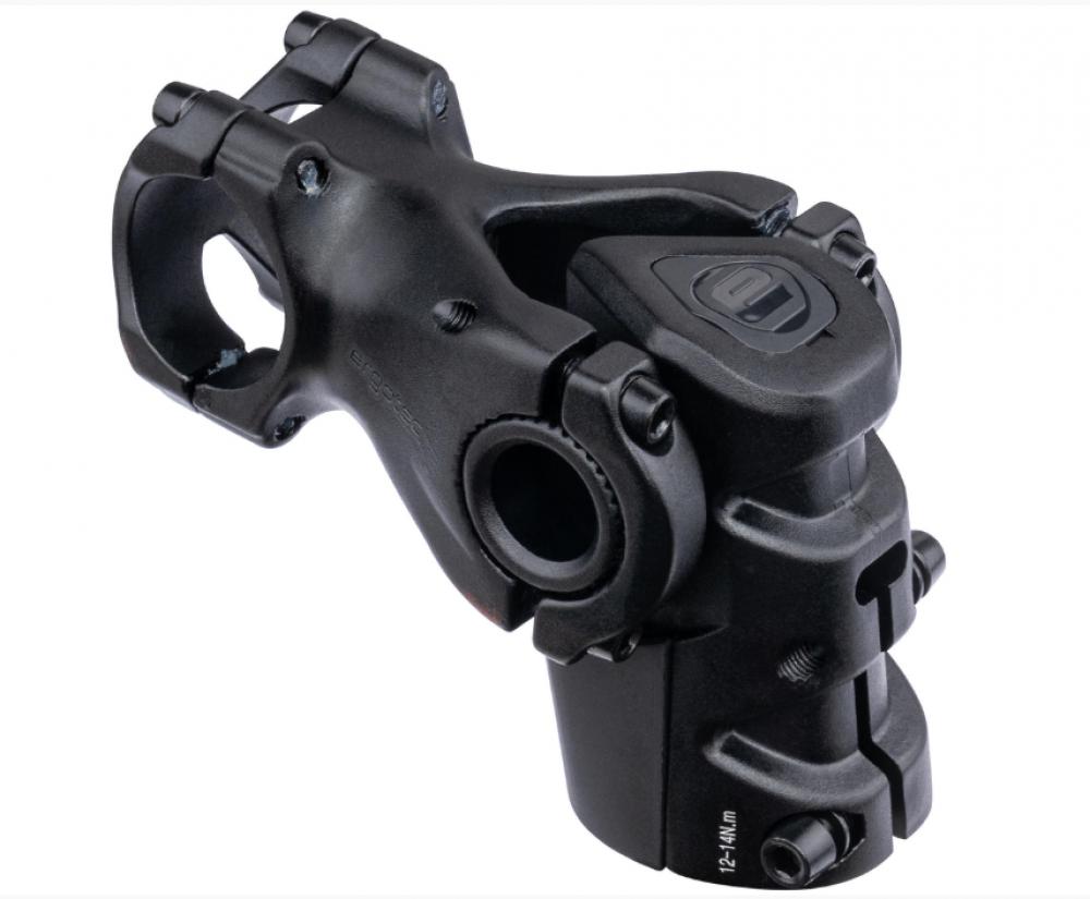 Humpert/Ergotec Vorbau ERGOTEC Vorbau Swell RE 70 i Ahead 35mm verstellbar -20°/+40° schwarz sandgestrahlt Alu 6061T6 Level 6 teilbar interne Kabelführung e-Bike ready