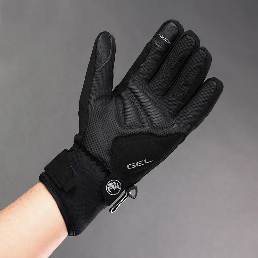 CHIBA Dry Star - wasserdichte Winter-Radhandschuhe, schwarz, Größe M
