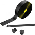 SQlab 714 Gravel Lenkerband schwarz ? rutschfestes - stoßdämpfendes Lenkerband für optimalen Grip bei jedem Wetter 2500 mm Länge 30 mm Breite 3 mm Dicke