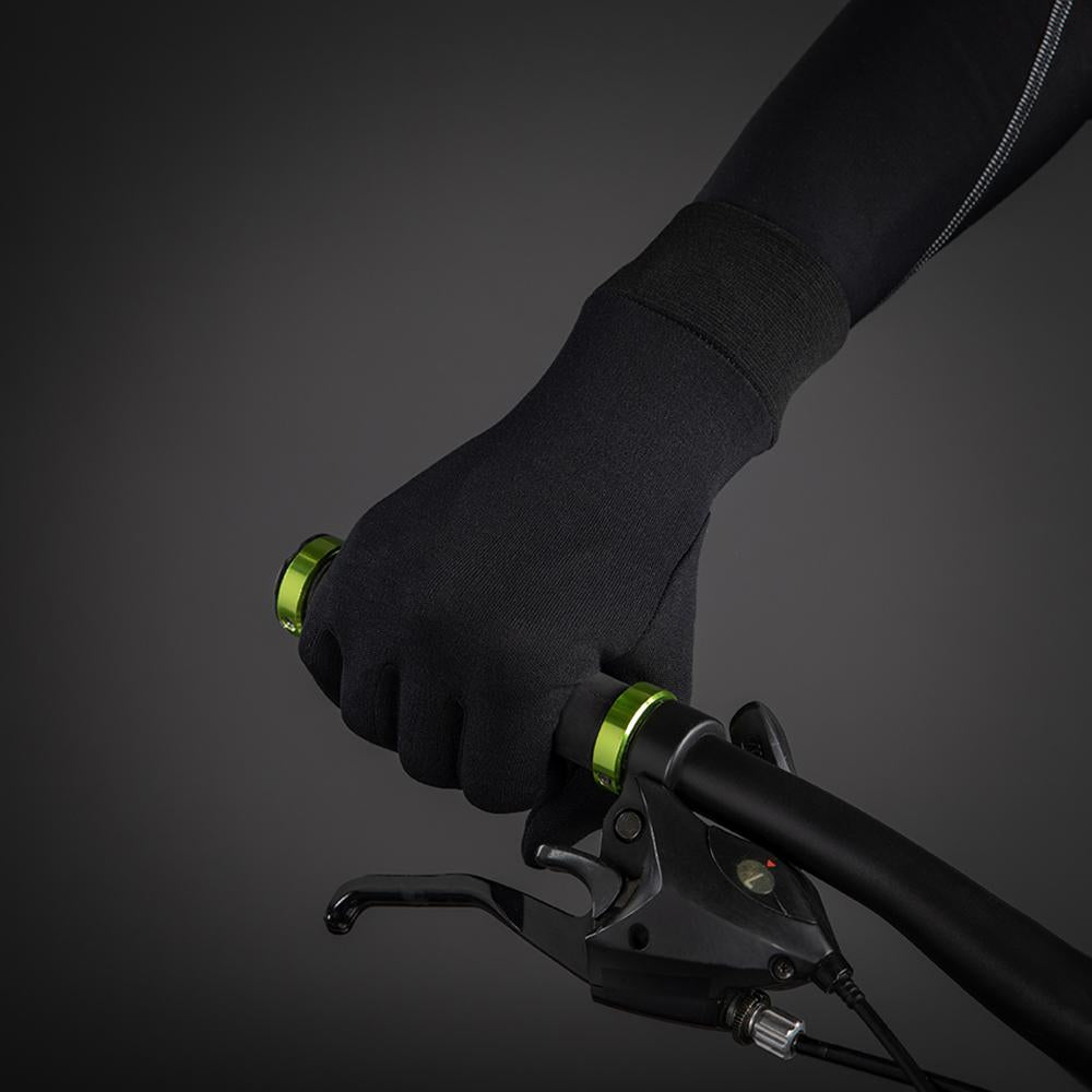 CHIBA Seiden Handschuh - Unterziehhandschuh schwarz XL, Touchfinger, extra leicht
