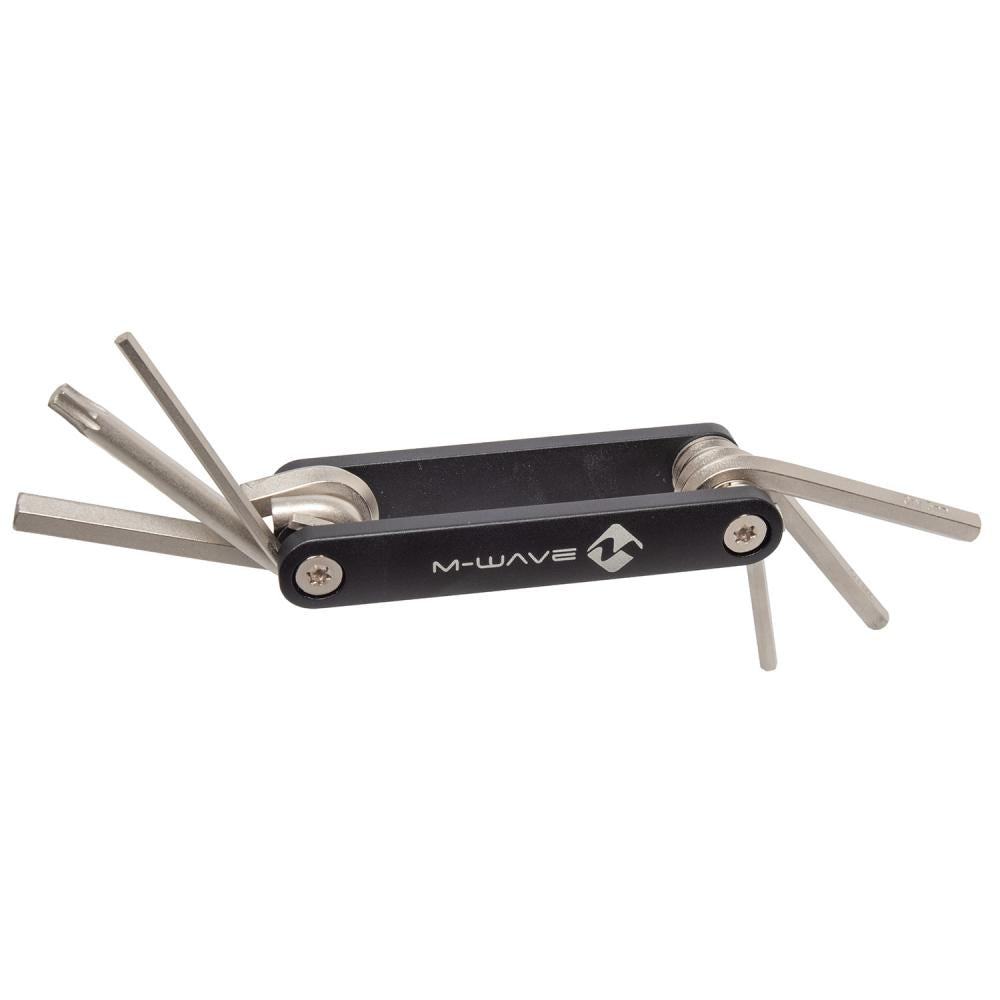 M-WAVE Pocket F6 Multitool - kompaktes Fahrrad-Multitool mit 6 Funktionen, robustes Werkzeug für unterwegs