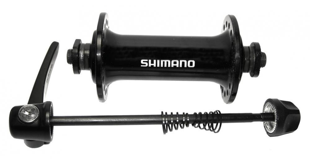 SHIMANO Vorderradnabe HB-RS400 32 Loch - 100mm Schnellspanner Nabe Schwarz