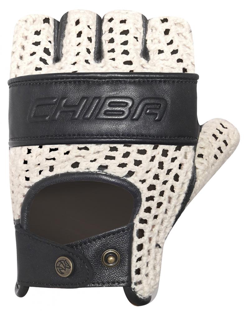 CHIBA Pure Nature - Radhandschuhe XXL beige/schwarz, Retro, Naturmaterialien