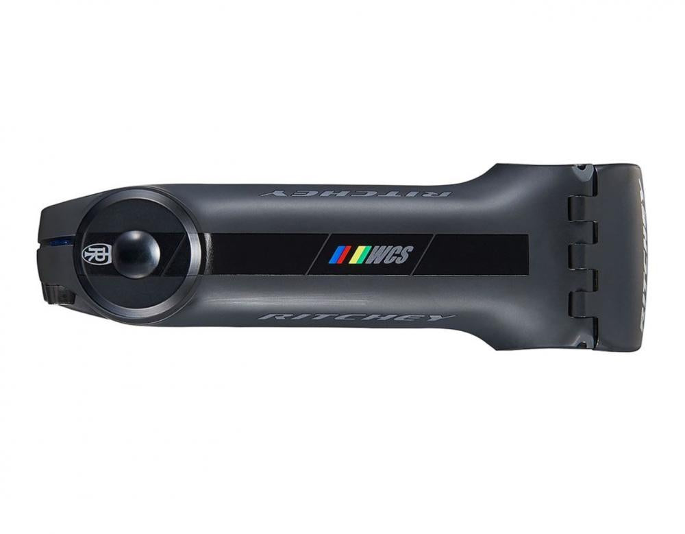 Ritchey WCS Chicane B2 Vorbau 31,8 mm, 130 mm Länge, -10° Winkel, aerodynamisches Design, 2014 Aluminium, inklusive Ahead-Kappe, Farbe Blatte Black