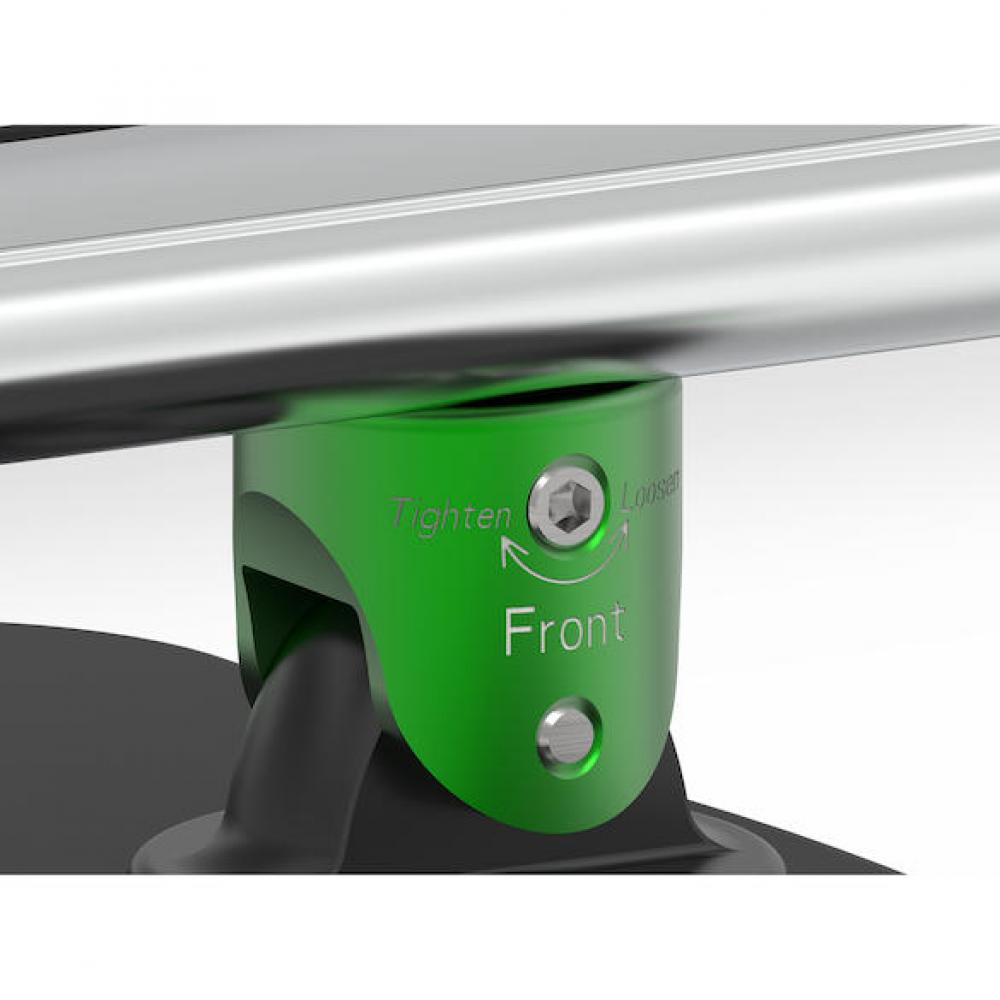 TreeFrog Crossbar Träger Silber Max 1220 x 150-330mm Silber - flexibler Dachträger ohne Reling