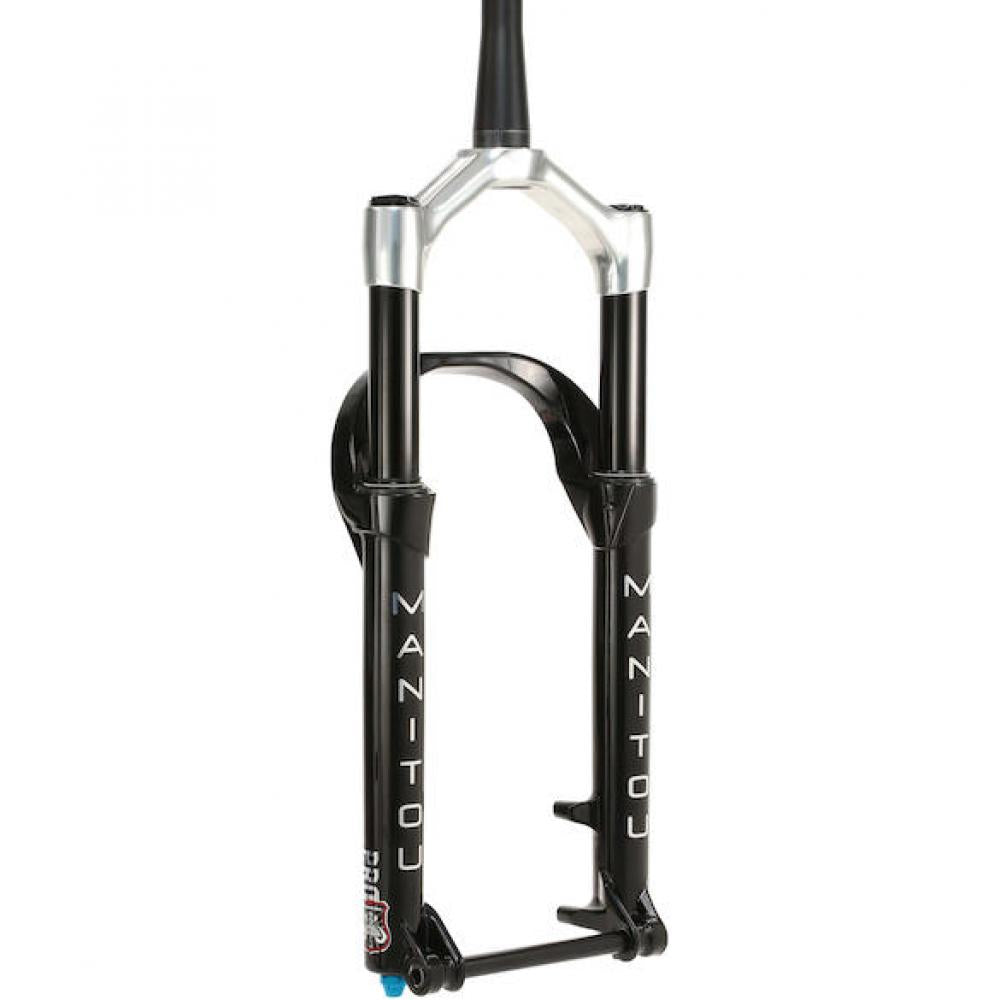Manitou Federgabel Mastodon Pro Gen. 3 100 mm Mattschwarz/silber - steife Fatbike-Gabel für anspruchsvolle Trails