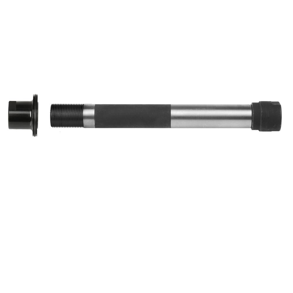 Novatec Ausgleichshülse und Endkappe für X12x142 mm Fahrradnabe, silber, ultraleicht.