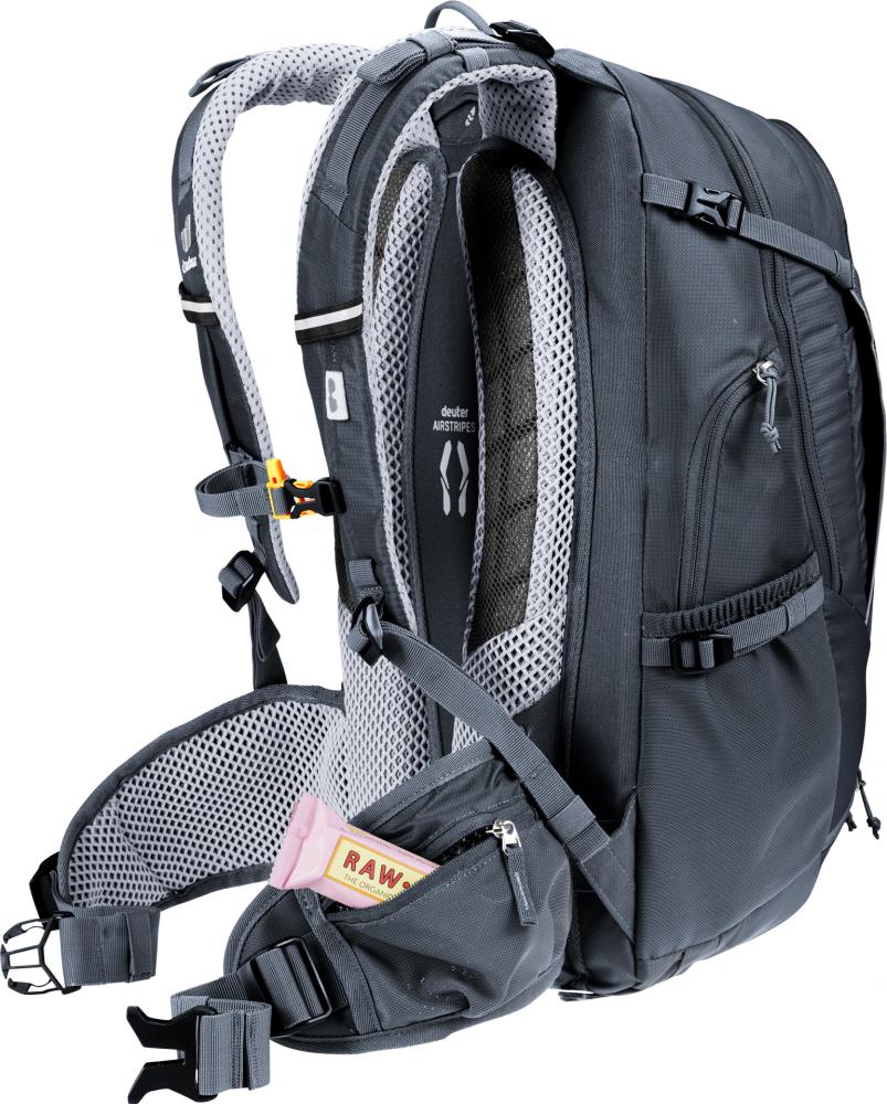 Deuter Trans Alpine 24 Fahrradrucksack 24 Liter Schwarz - ideal für Mehrtagestouren und MTB