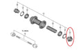 SHIMANO Achskappe HB-TC500-12 rechts 12 - präziser Ersatz für Vorderradnaben
