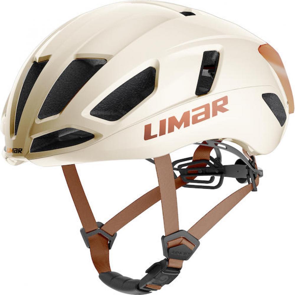 Limar Air Atlas W&B Amber White Bronze M Weiß/Bronze - aerodynamischer Rennradhelm