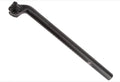 Ergotec Viper Patentsattelstütze Ø 30,9 × 400 mm, Offset 30 mm, Alu 6061-T6, Safety Level 5, schwarz sandgestrahlt - ergonomisch