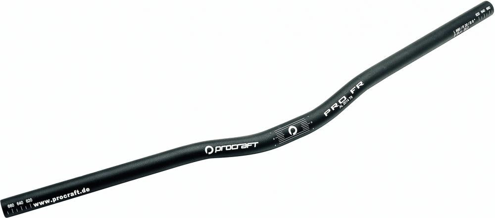 Procraft Lenker Pro FR 25,4 mm/9°/685 mm Schwarz - Riser-Lenker für MTB