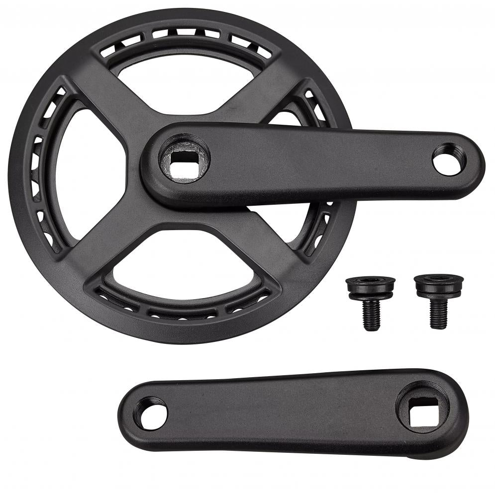 KIDS Kettenblatt CRK KIDS - 95MM L+R ARMS ALLOY SQUARE-TAPER 26T RIVETED RING SINGLE SPD W/ CHAINRING GUARD (NO BB)