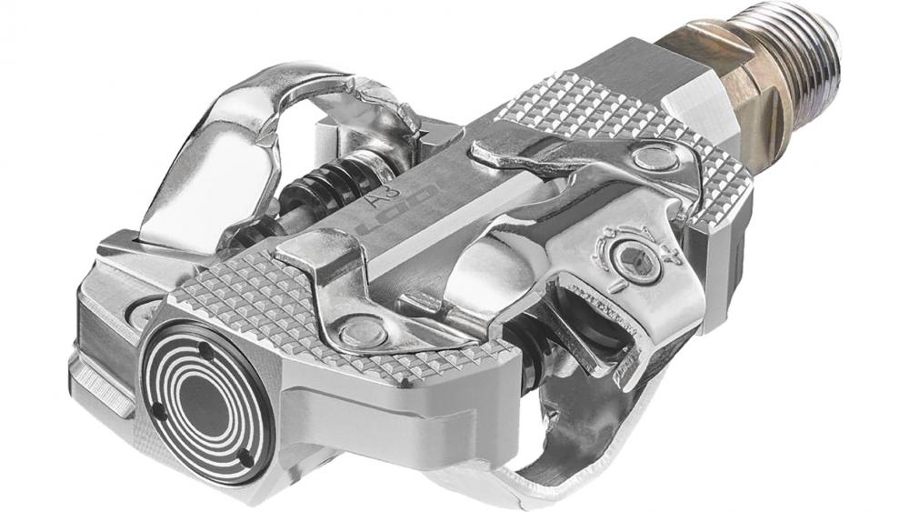 Look X-Track Power Dual Pedale - Dual-Powermeter (links/rechts), SPD-kompatibel, 60 h Akku, IPX7, 404 g Paar, silber