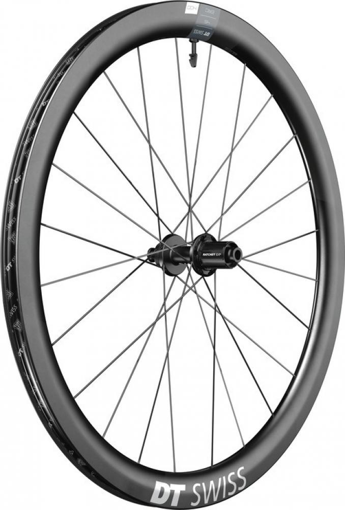 DT Swiss Laufrad ERC 1400 DICUT Disc 622 x 45 mm Schwarz - aerodynamisches Endurance-Vorderrad