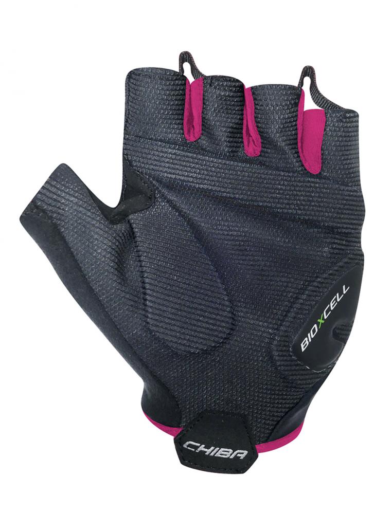 CHIBA BioXCell Super Fly - Radhandschuhe kurz, S, schwarz/pink