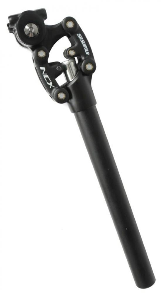 SR-Suntour Federsattelstütze SP17 NCX 30,9mm 400mm, schwarz mit mittlerer Federung für Fahrräder.