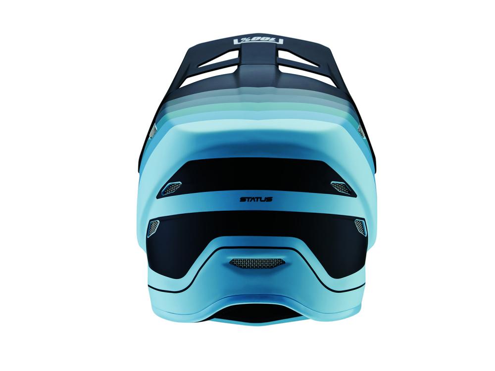 100% Status helmet XL Decline Grey - leichter Fullface-Helm mit Top-Schutz
