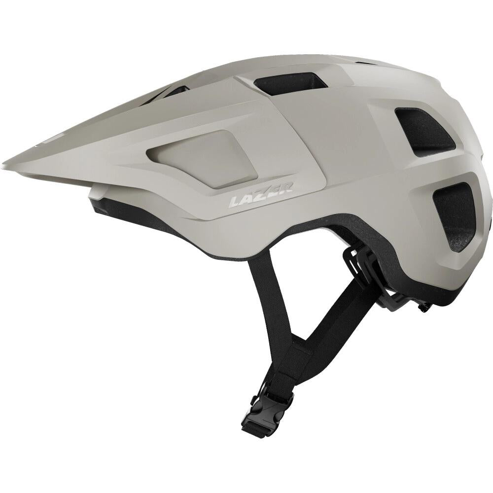 LAZER Lupo KinetiCore MTB Helm - matt weiß - sicherer Trail-Helm mit starker Belüftung