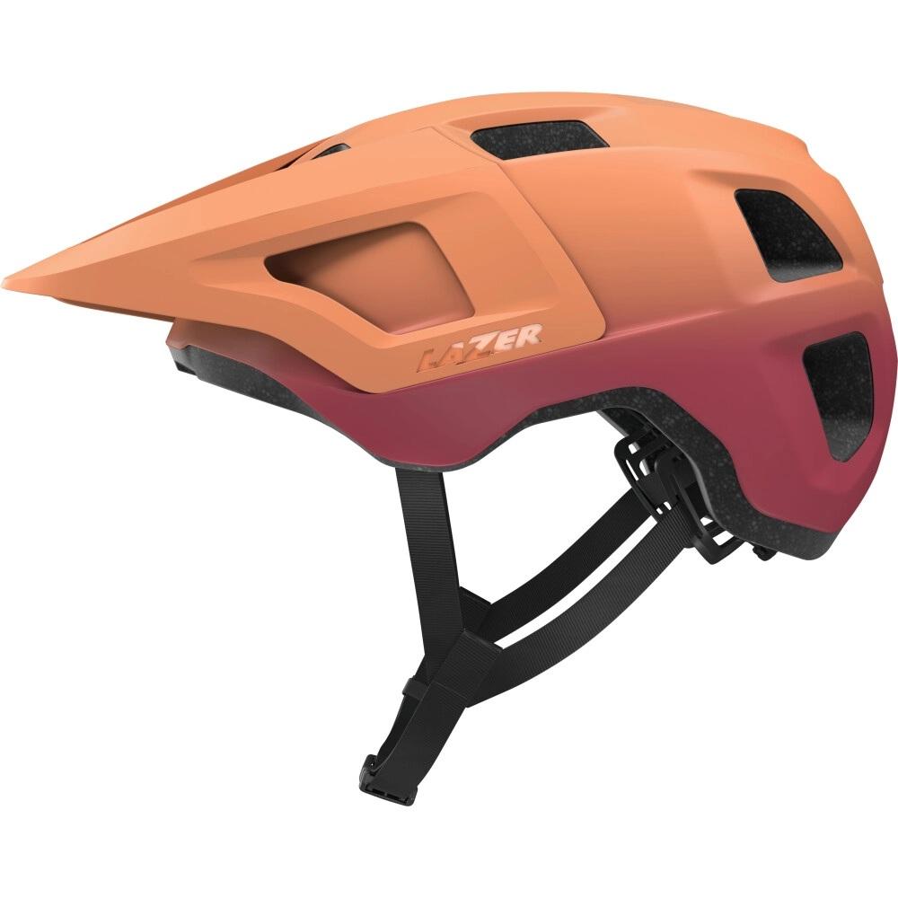 LAZER Helm Finch KinetiCore MTB Matte Sedona Red Unisize - sicherer Trail-Helm mit Top-Belüftung