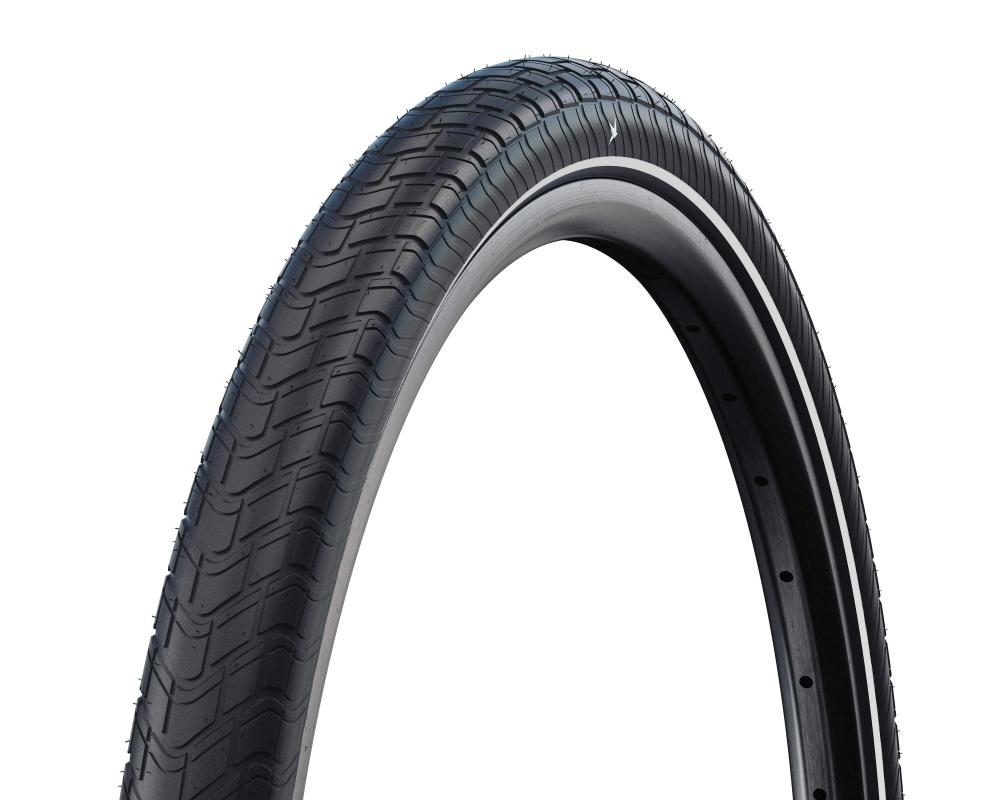 Schwalbe Big Apple 26x2.35 Reflex Ballonreifen schwarz für komfortables Fahren.