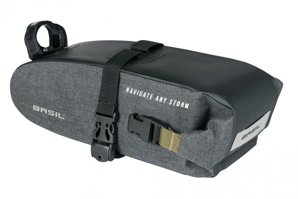 Basil Satteltasche Navigator Storm M schwarz Größe 10x9x29cm 1l