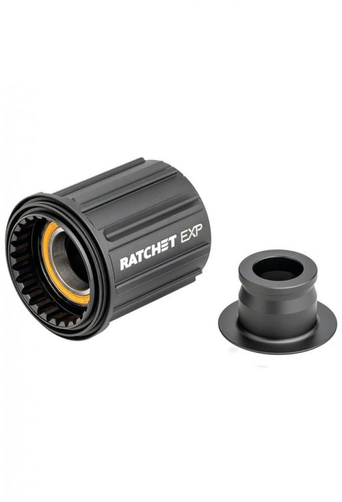 DT Swiss Ratchet EXP Freilauf/Rotor Umrüstkit Shimano 12x142/148 mm schwarz, inklusive Adapter.