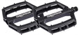 ERGOTEC Pedal EP-P 9/16 Zoll Aluminium CNC schwarz, konkave Trittfläche 105x110mm mit Pins, Nadellager Gleitlager, rutschfest