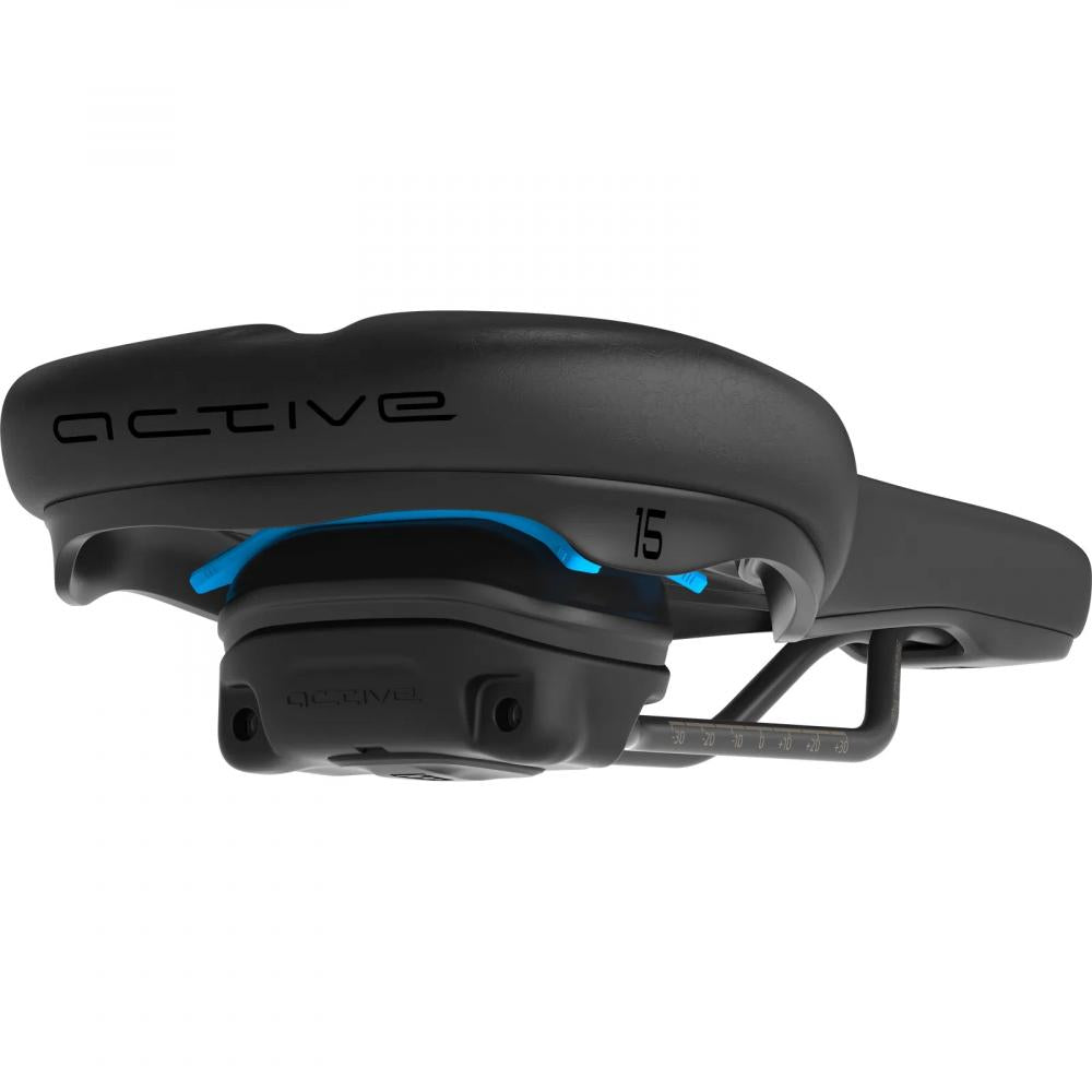 ERGOLUX Sattel SQlab 602 ERGOLUX® active 2.1 Trekking-Sattel - 15 cm breit mit verstellbarem Comfort active System und schmaler Sattelnase für optimale Beinfreiheit