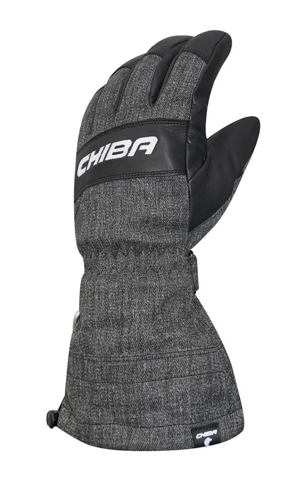 CHIBA Alpin Pro - wasserdichte, winddichte Radsport-Handschuhe, Größe 7, sz/dk.grau