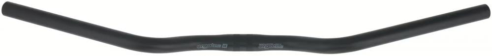 Ergotec M-Bar M Stahl Fahrradlenker schwarz matt, 700mm, 25,4mm, 16° Biegung für komfortable Sitzposition.