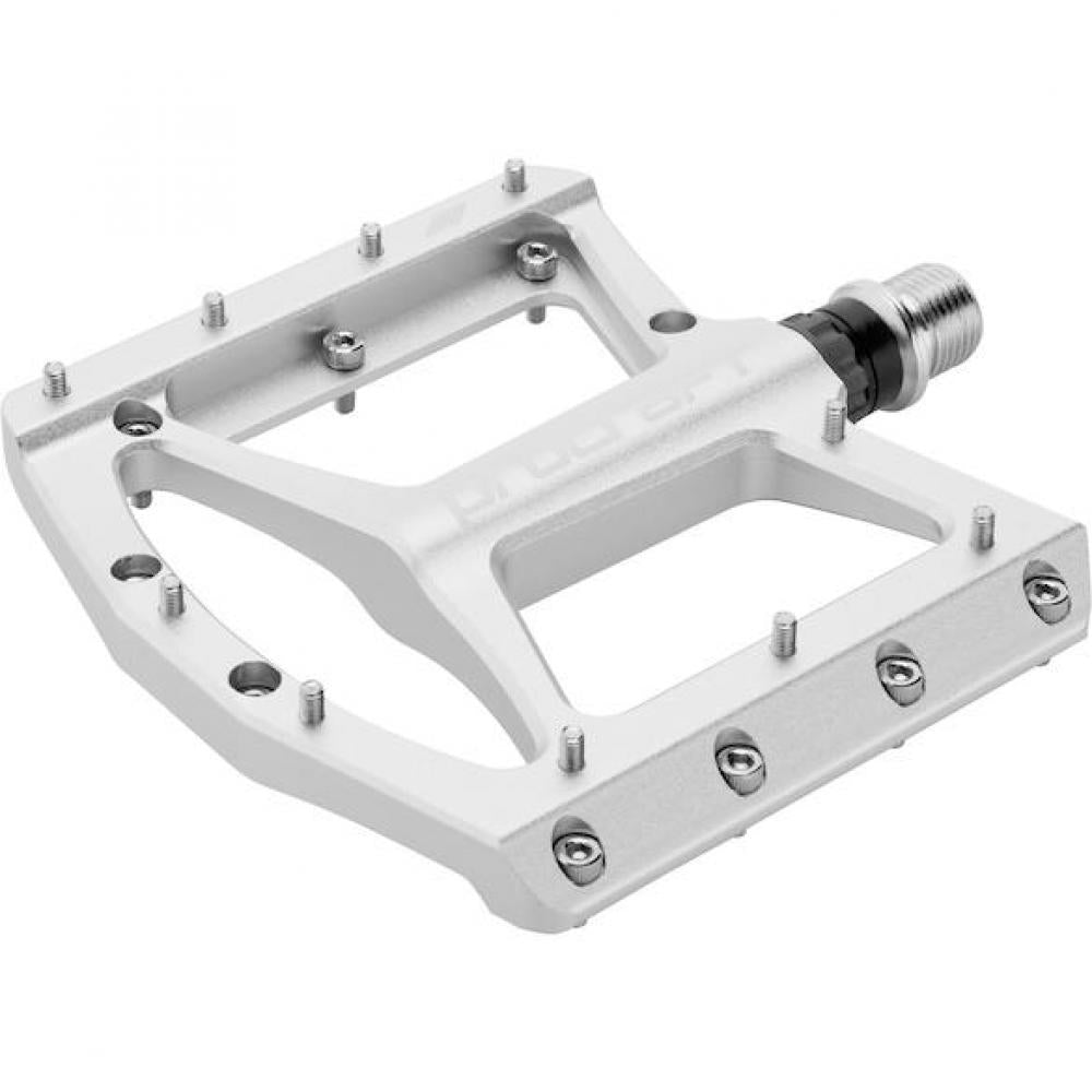 Procraft Pedale Flat Grip Advanced CNC 110 x 108 mm Silber - maximaler Grip & Kontrolle