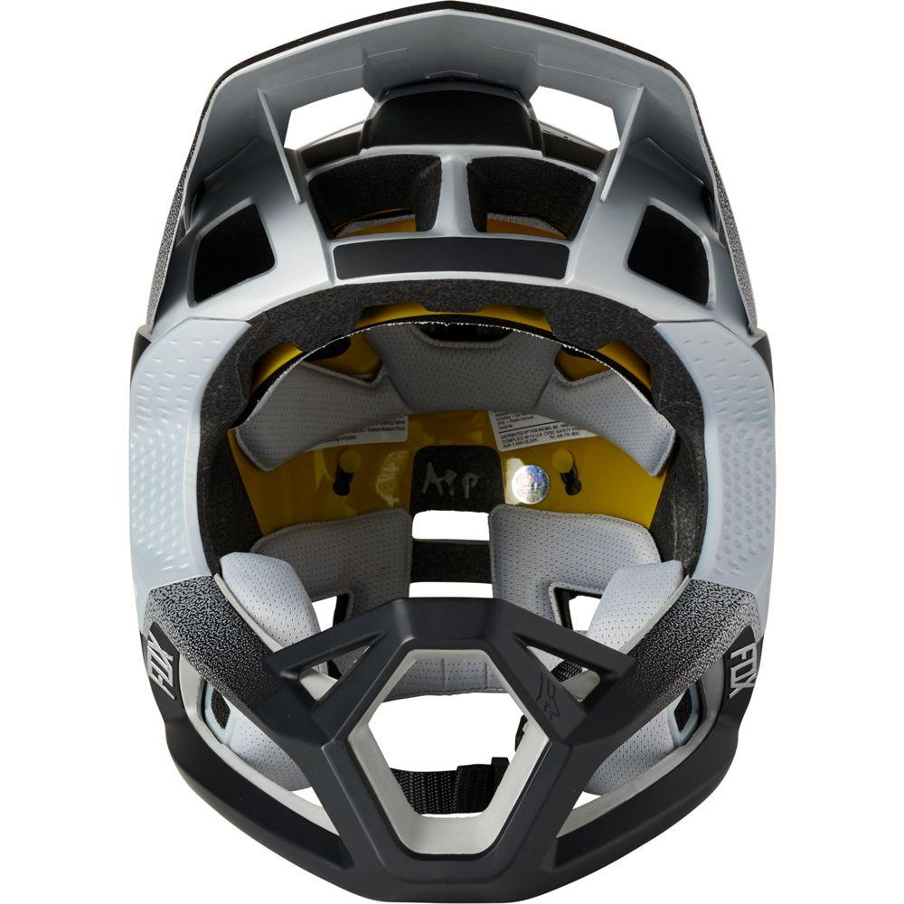Fox Proframe Vapor CE Full Face Schutz Helm silver black Größe L
