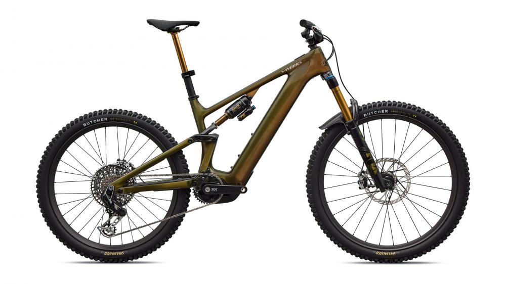 LEVO SW Carbon G4 NB E-Bike - Laurel Green Metallic/Burnt Gold Metallic/Chrome S2 - Unbekannt