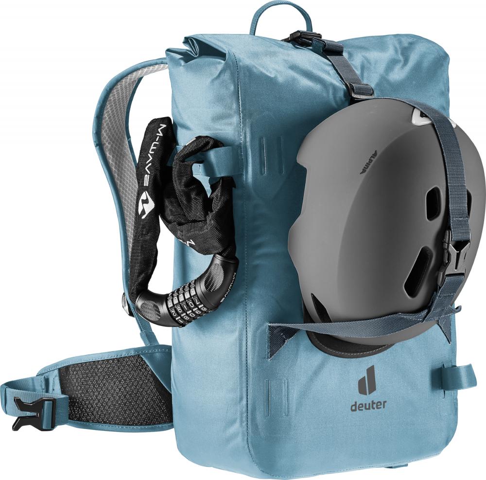 Deuter Amager 25+5 Fahrradrucksack 25 Liter Blau - Wasserdicht und Ergonomisch