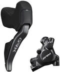SHIMANO GRX Di2 RX825/RX820 HR Scheibenbremse, programmierbar, mit Bremshebel und Bremssattel, schwarz.