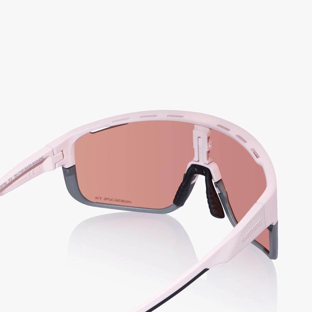 SHIMANO BRILLE PULSAR RIDESCAPE TR LILAC Einheitsgröße LILA - wandelbare Performance-Radbrille