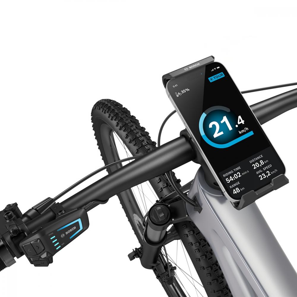 Bosch SmartphoneGrip Vertical BSP3300 Smartphone-Halterung, Smart System, Hochformat, eBike Flow App, kabelloses Laden, USB-C