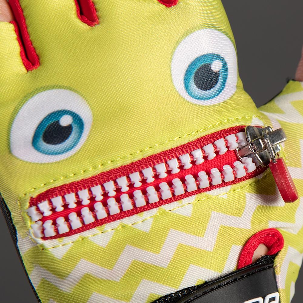Chiba Handschuhe Kinderhandschuh Cool Kids Smiley limettengrün Größe L