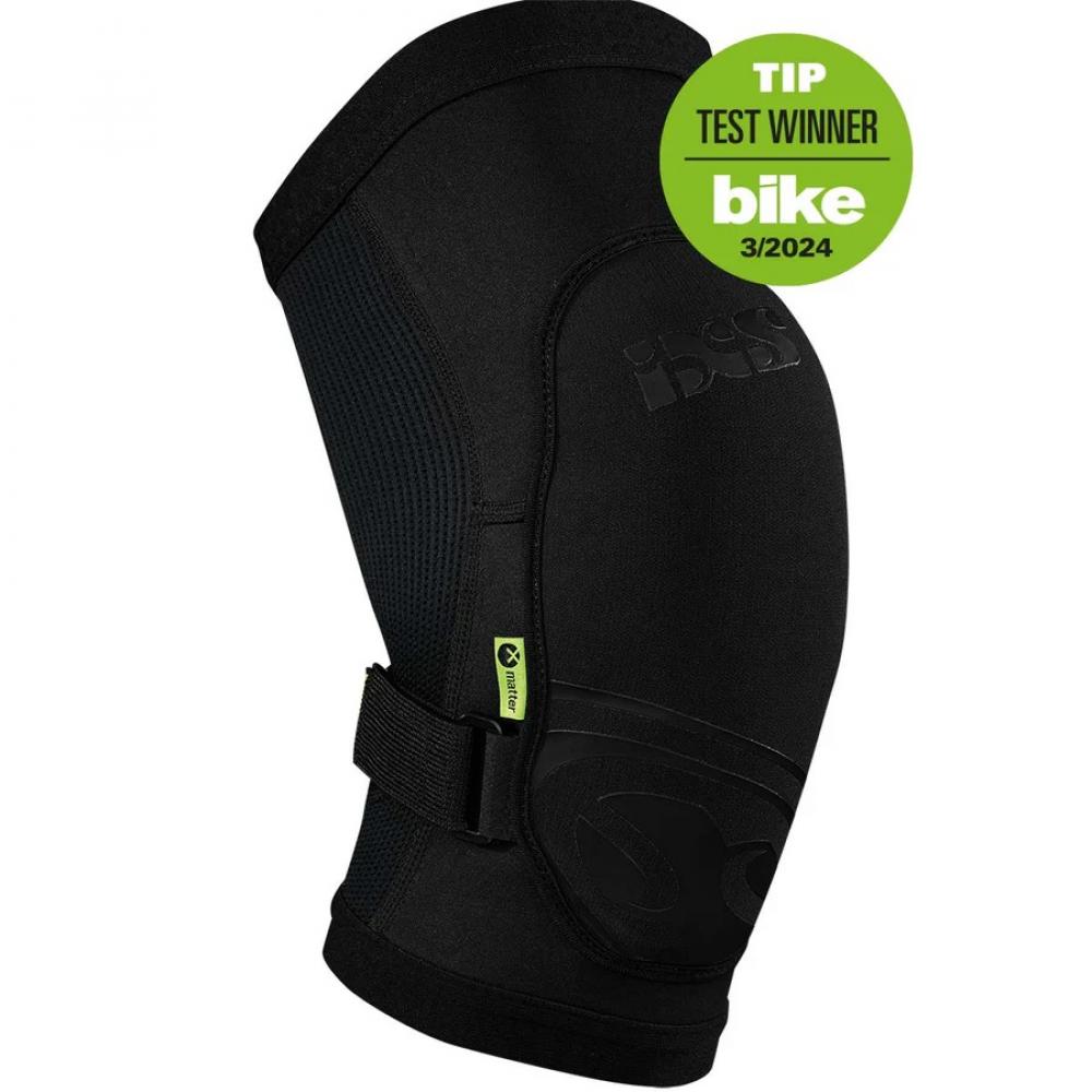IXS Sports Division iXS Flow 2.0 knee guards XL black - leichte Knieprotektoren mit Xmatter-Schutz