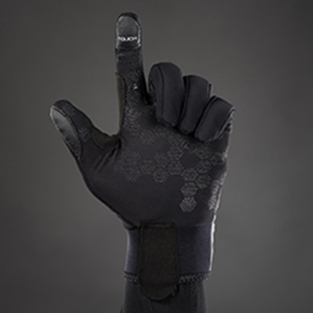 CHIBA Overflap Light - Radhandschuhe L hellgrau, wind- & wasserdicht, Thermofleece, Touchfinger