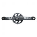 SRAM X01 Eagle DUB Kurbelgarnitur 175mm 32T lunargrau für steife 1x12-Performance.