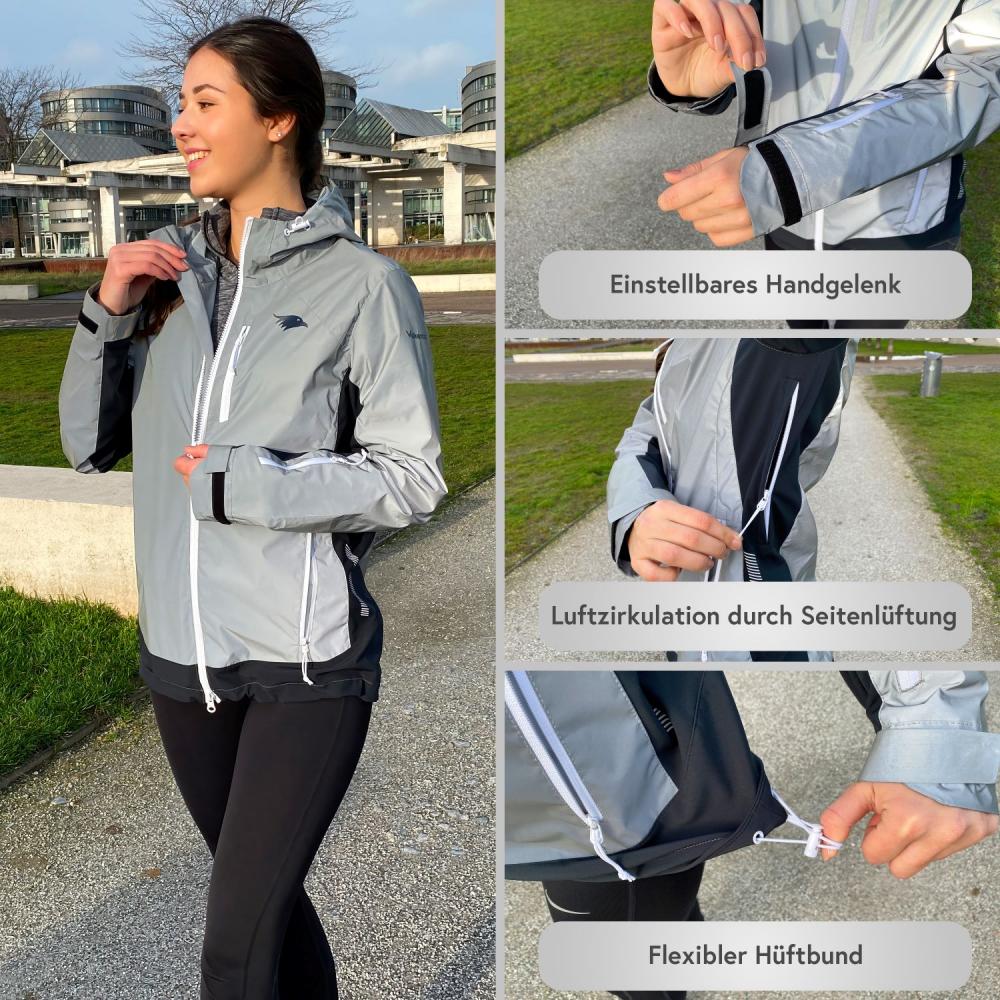 Valkental Damenjacke Softshell L grau