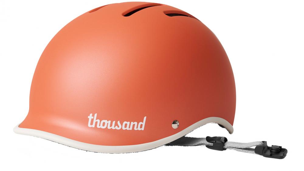 Thousand Heritage 2.0 Apricot Crush L Fahrradhelm 59-62 cm - Retro Design, Belüftung, Magnetverschluss, vegan Lederdetails, CPSC/EN1078 zertifiziert