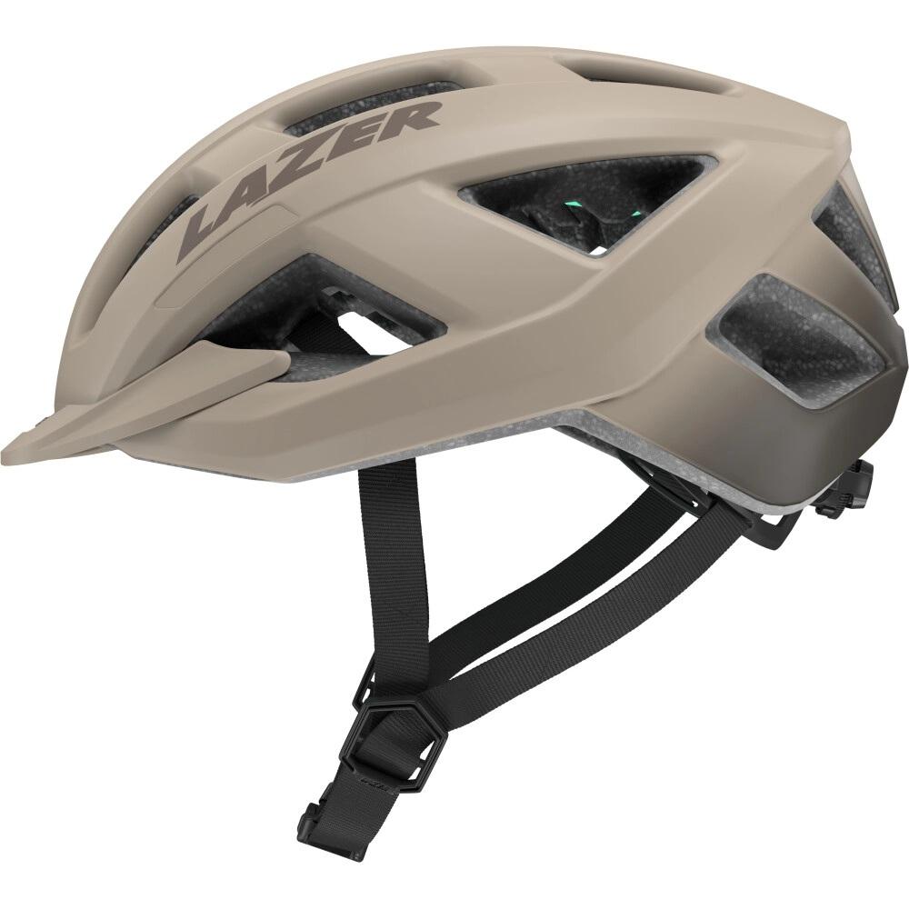 LAZER Helm Cerro KinetiCore Freizeit matt taupe S 52-56 cm - sicher & komfortabel