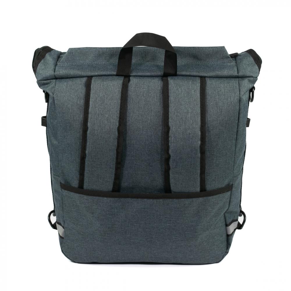 Haberland Bike-Rucksack Sporty anthrazit/reflex - vielseitiger Fahrradrucksack mit Regenschutz