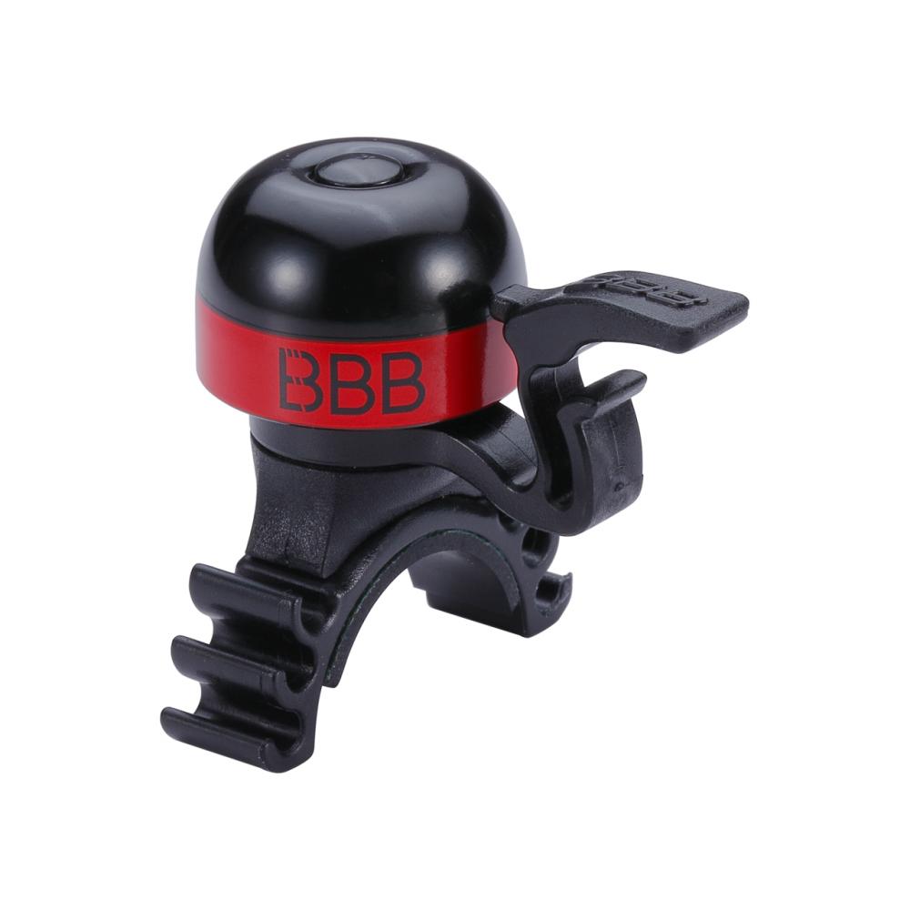 BBB Cycling BBB MiniFit Fahrradklingel 78 schwarz - kompakte, laute Klingel mit Schnellverschluss