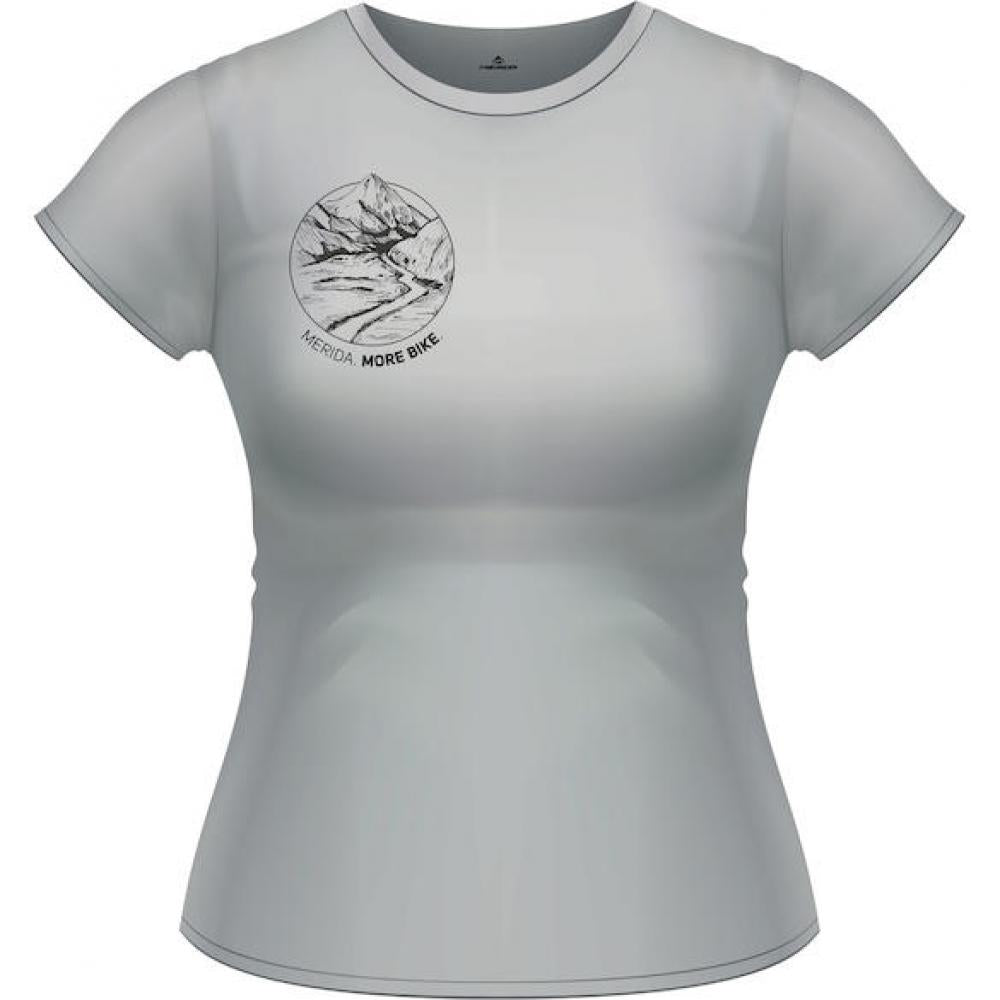 Merida T-Sirt MERIDA Mountain Edition Damen XS Grau - atmungsaktives Funktionsshirt neueste Version